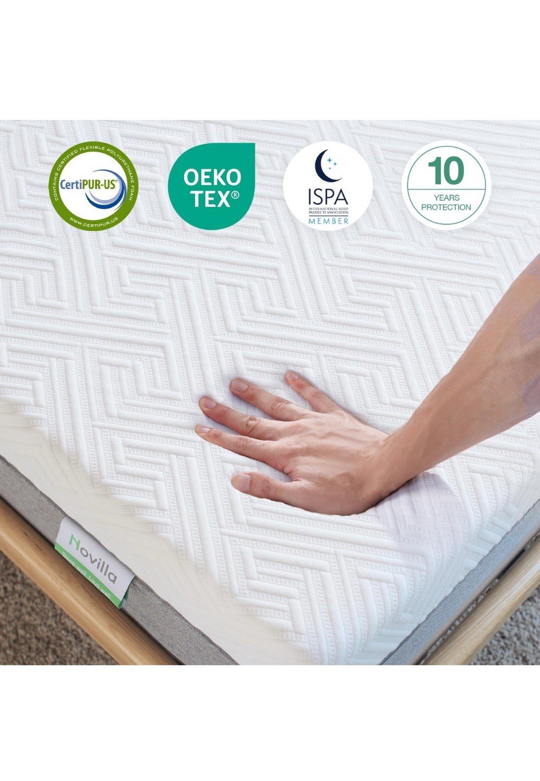 Novilla King Size Mattress, 12 Inch Gel Memory Foam King Mattress for Cool Night