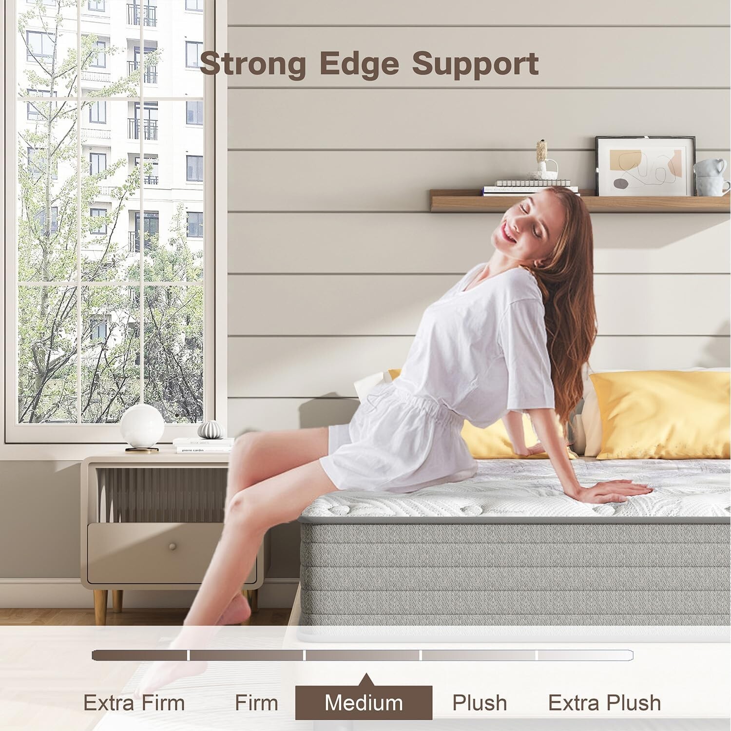 12″ 14″ Gel Memory Foam & Innerspring Hybrid Mattress, Twin Full Queen King Size