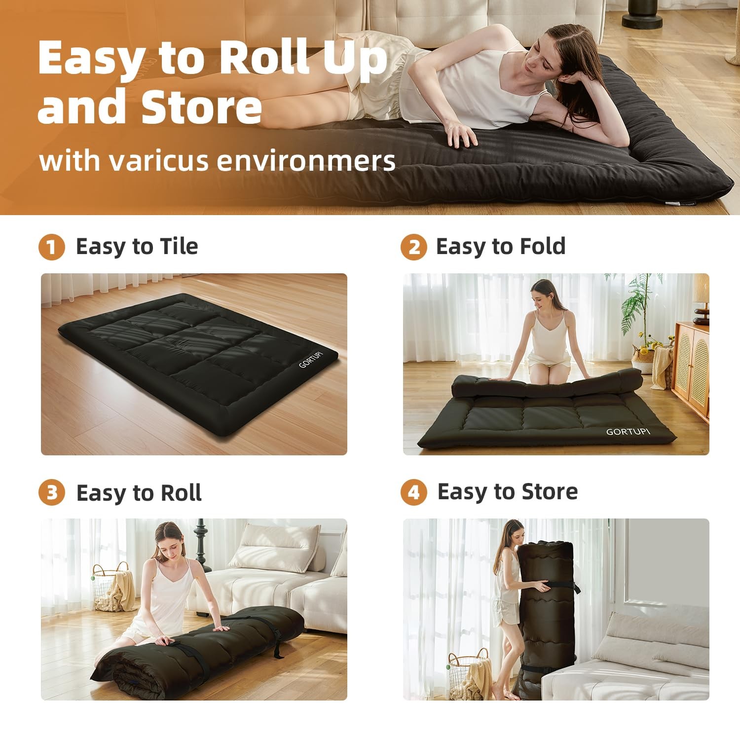 Colchonetas Para Dormir En El Piso Queen Size Colchón Japonés De Suelo En Oferta