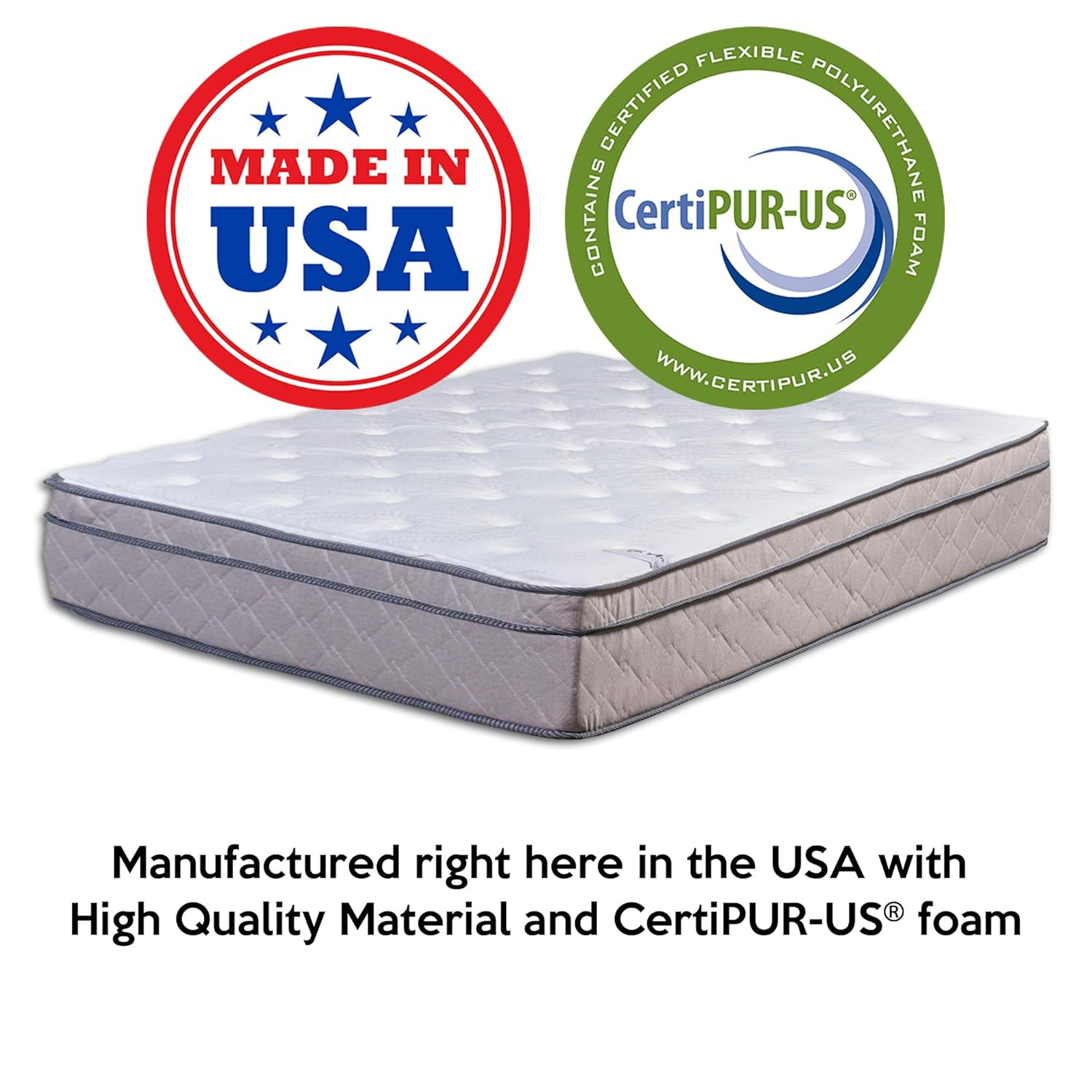 12-Inch Ultra Plush Twin Hybrid Mattress with Pocket Coils & Motion Isolation