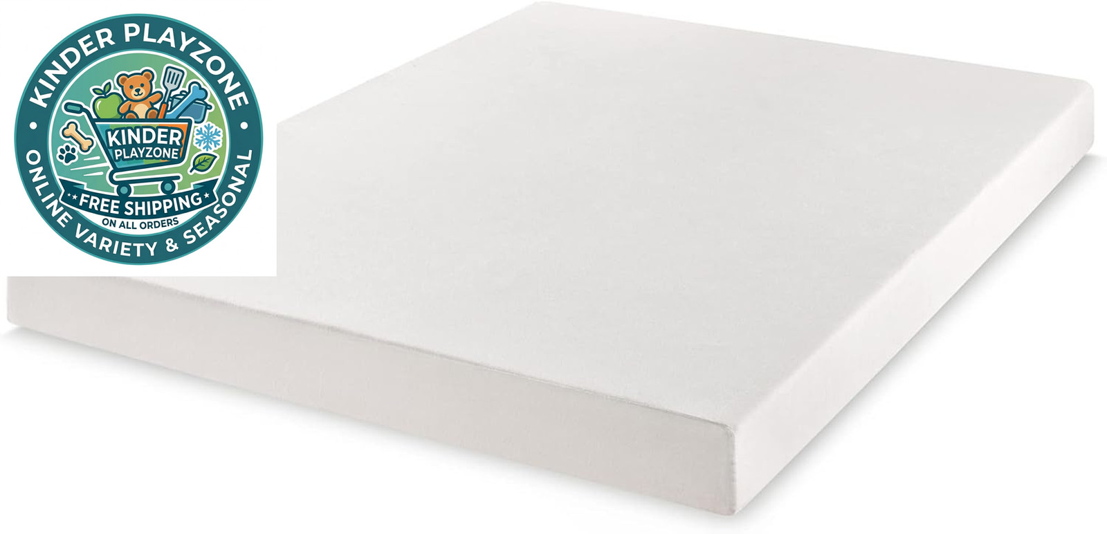 6 Inch Queen Short Mattress for RV Camper Green Tea Memory Foam
