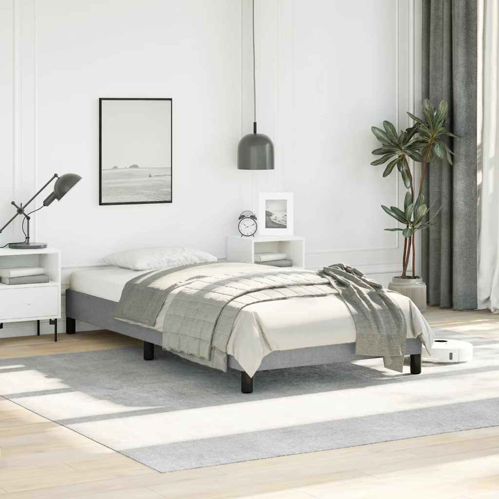 Bed Frame, Fabric, Easy Assembly, No Mattress vidaXL