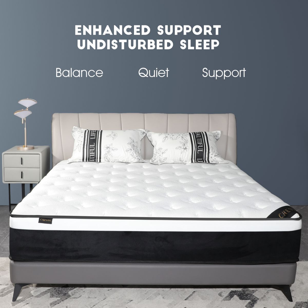 12 Inch Mattress Twin Full Queen King Luxury Spring Memory Foam Bed in a box