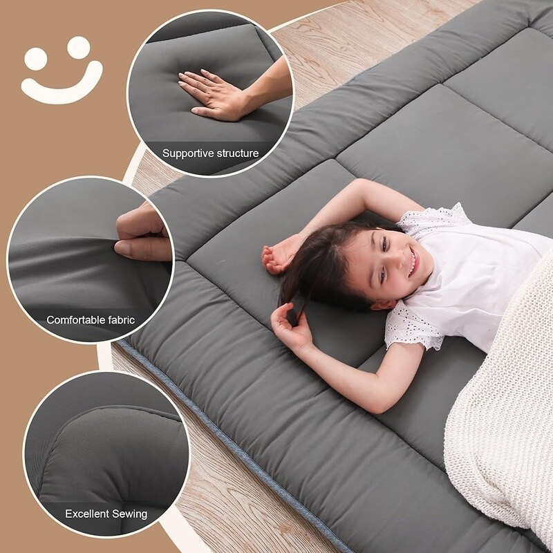 Japanese Floor Mattress Shredded Memory Foam Foldable Sleeping Pad Camping Bed