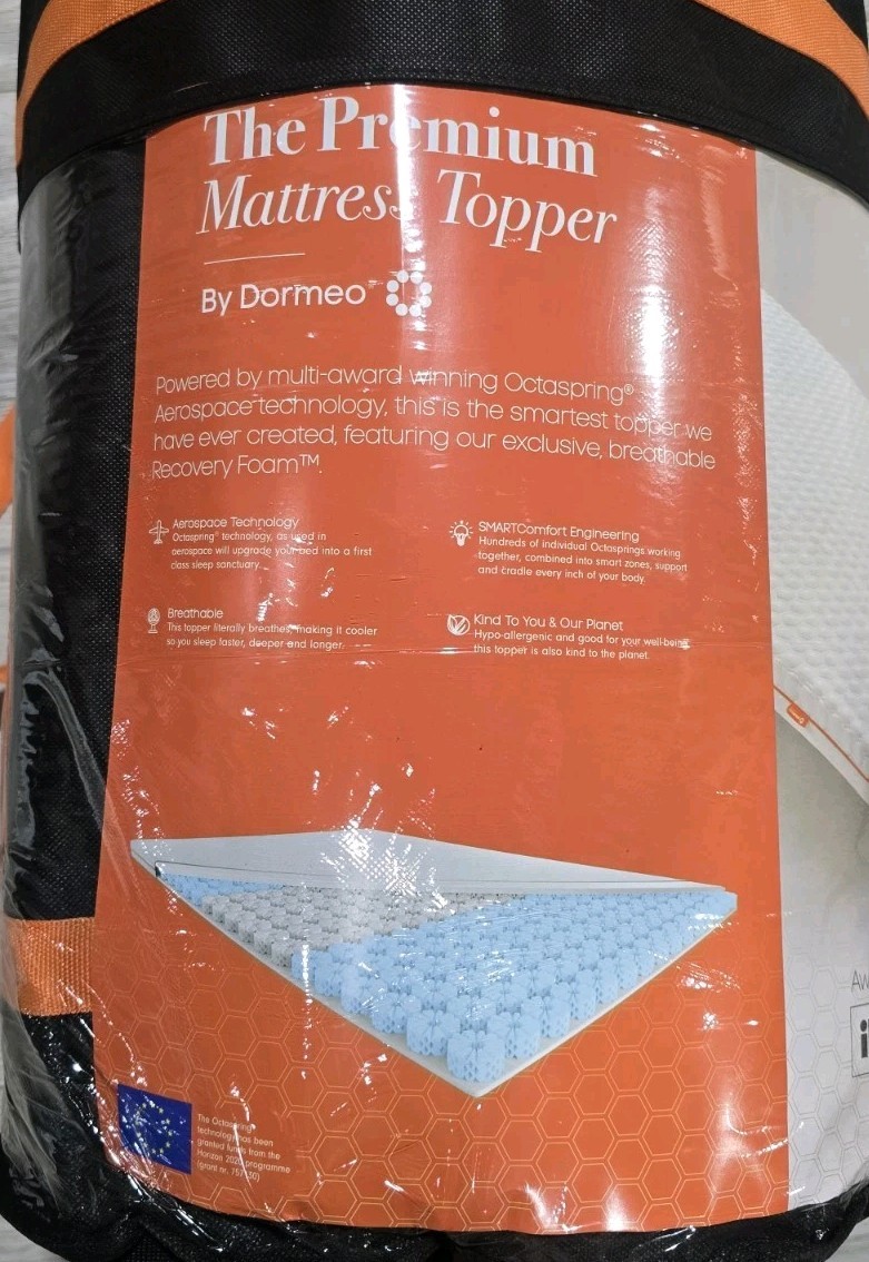 Dormeo Premium Cooling Mattress Topper Ergonomic With Octaspring New In Box