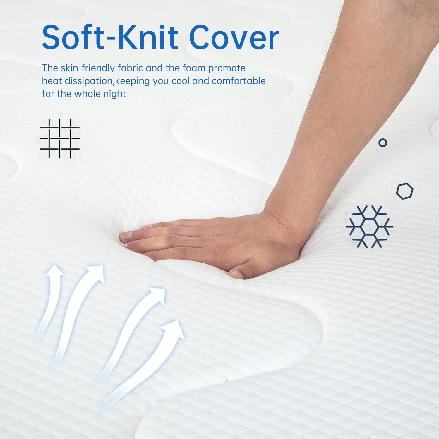 10 Inch Innerspring Mattress Pressure Relief Foam Mattress with Removable Cover