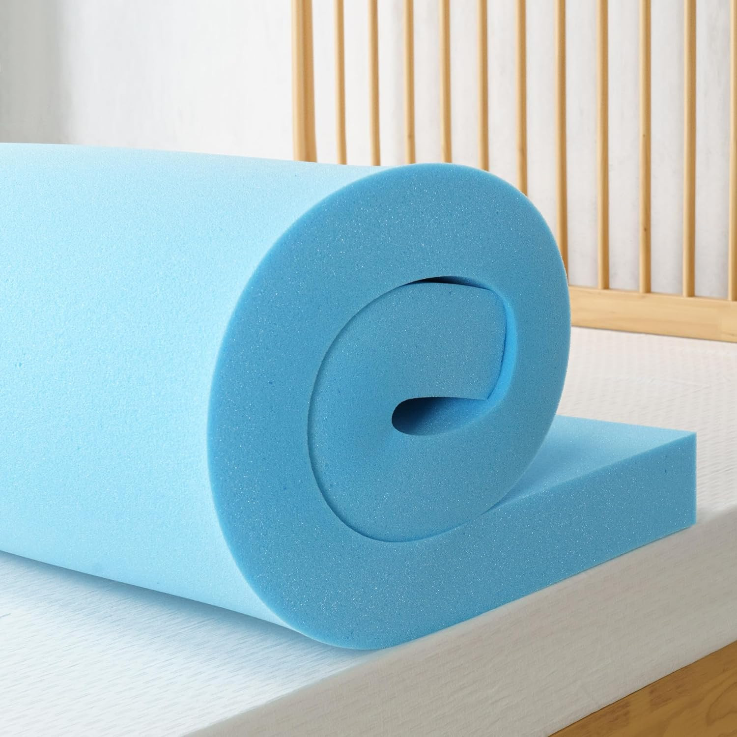 3″ Green Tea Cooling Gel Memory Foam Mattress Topper – Queen Size