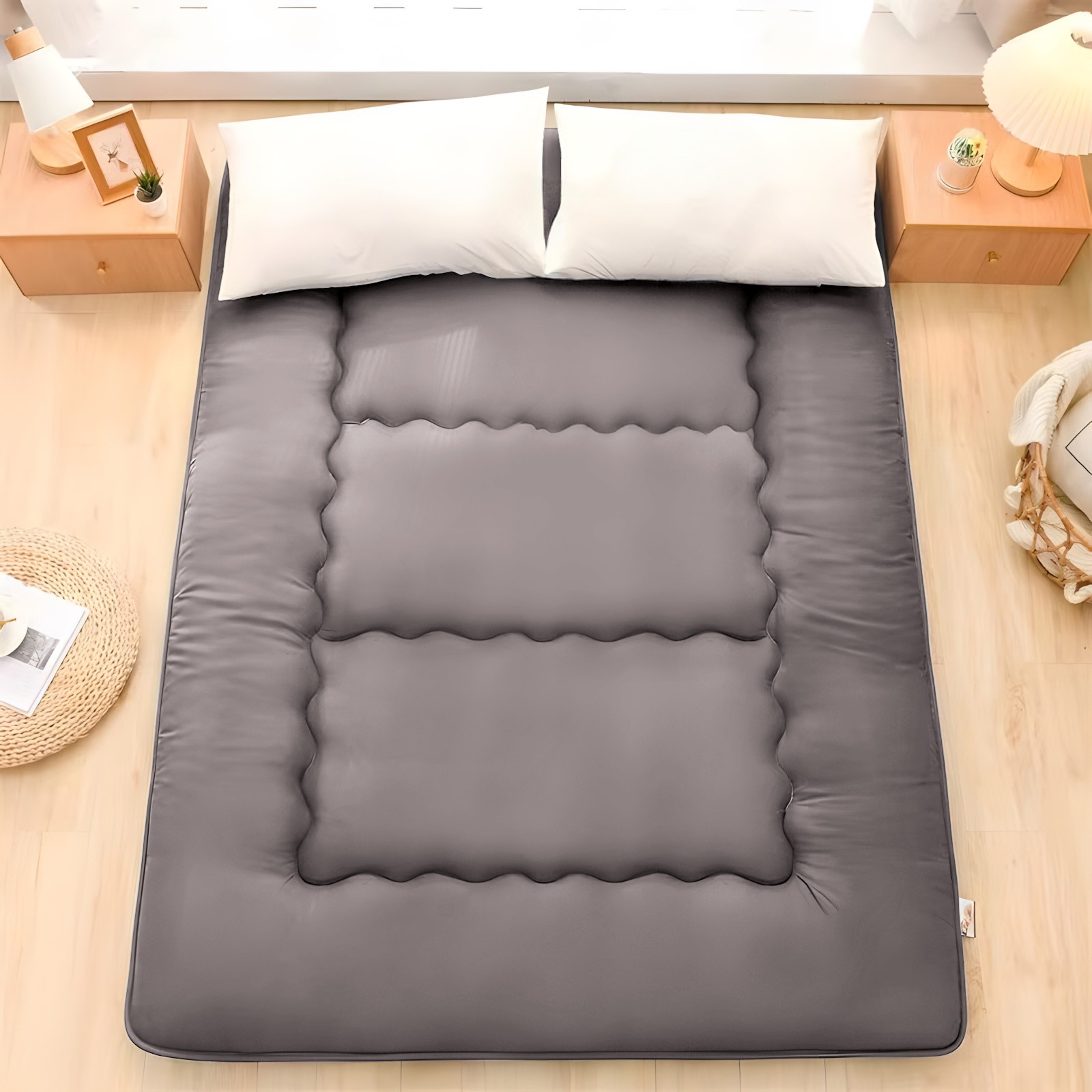 79″x71″ Queen Size Japanese Floor Mattress for Adults Foldable Futon Tatami Pad