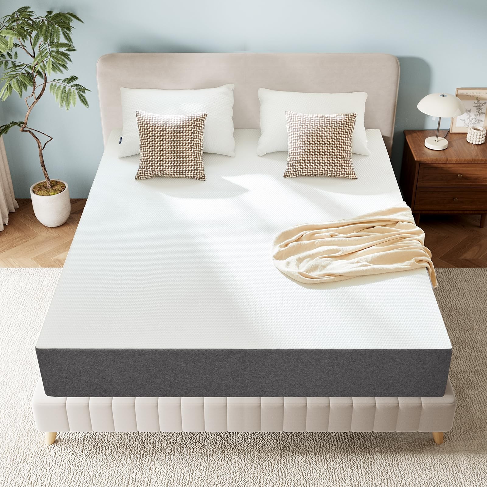 8 Inch Twin Size Mattress No Fiberglass Gel Memory Foam Mattress for Cool Nig…