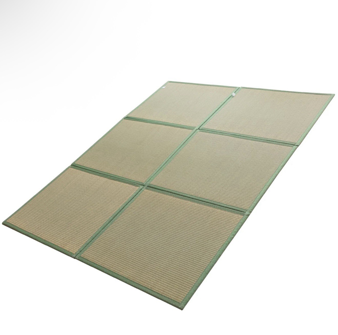 Full Foldable Futon Floor Mattress Mat Firm Straw Cover Beige Green Solid