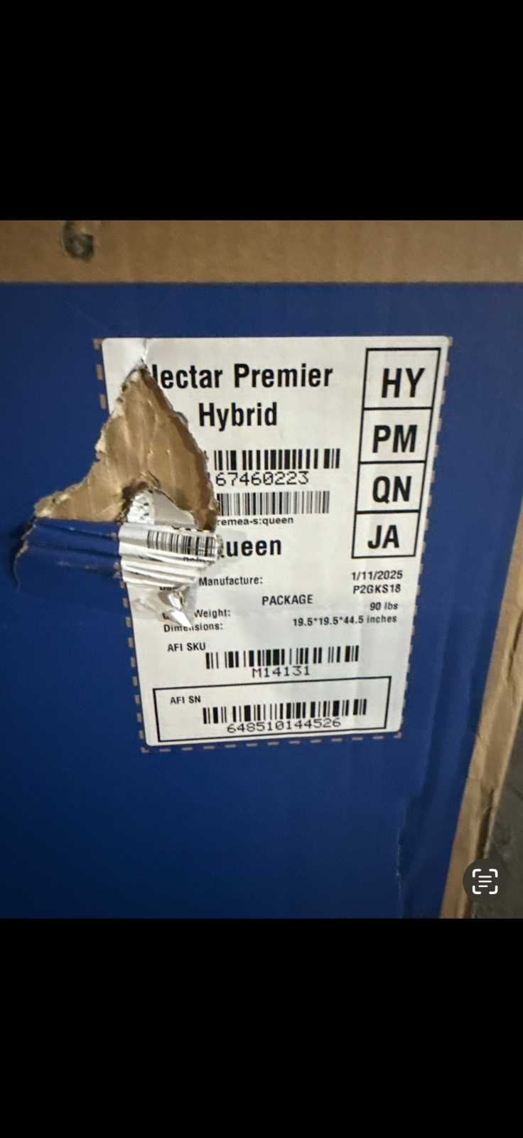 Nectar Classic Hybrid 5.1 Queen Memory Foam Hybrid – New Style – Brand New!