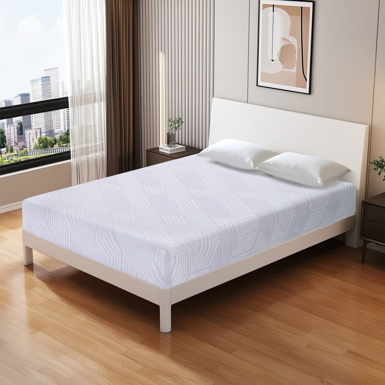 5″ 6″ Gel Memory Foam Mattress Medium Firm Twin Txl Full Queen Size Bed in a Box