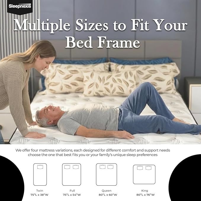 Sleepnexis Luxury Hybrid Mattress Cooling Comfort and Pressure Relief