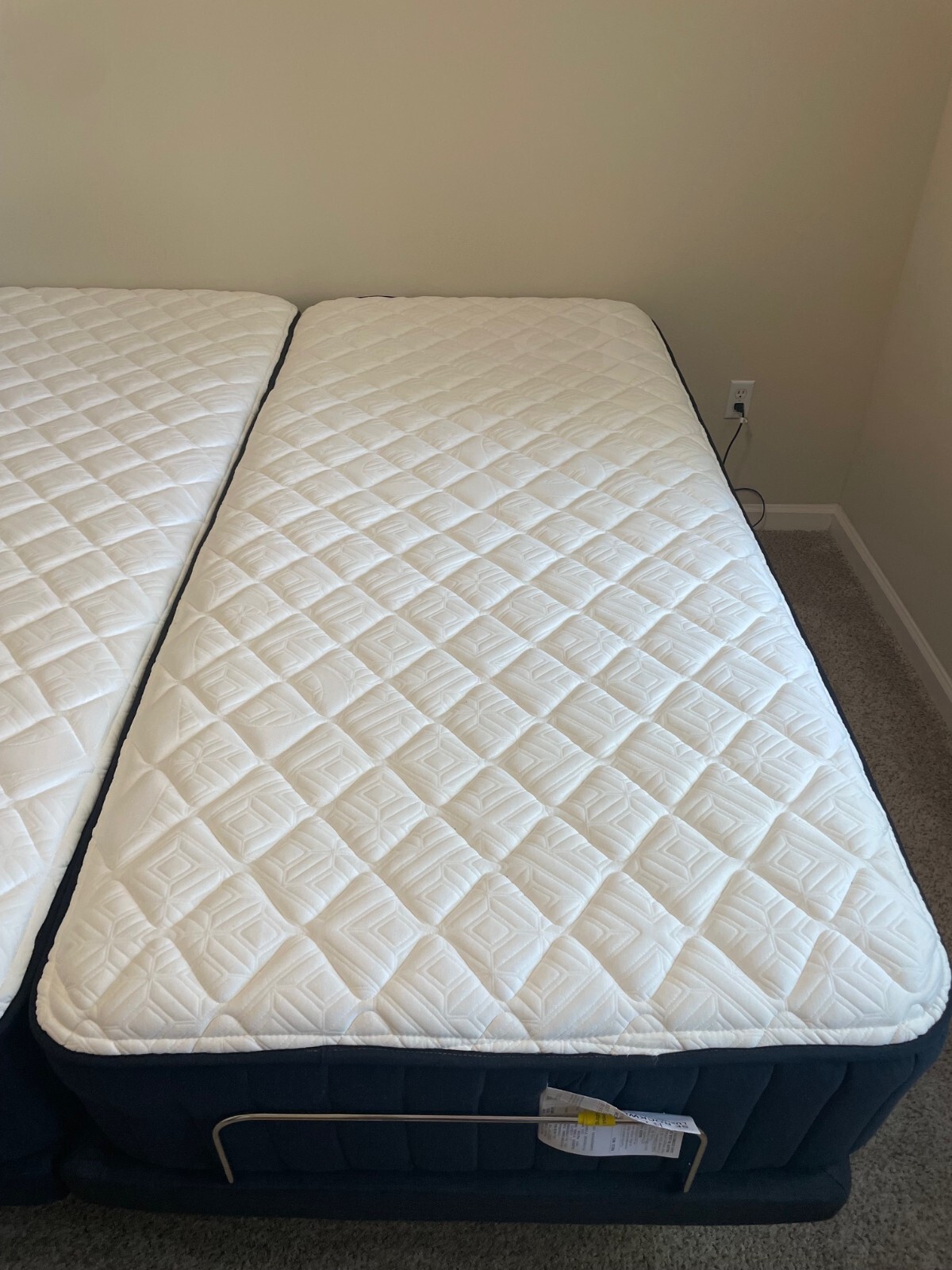 Stearns & Foster Rockwell Ultra Firm Split California King Mattresses.