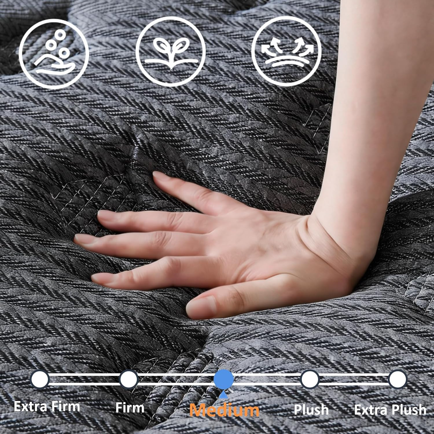Full Size Mattress 12 Inch, Hybrid Mattress in a Box, Individually Pocket Spring