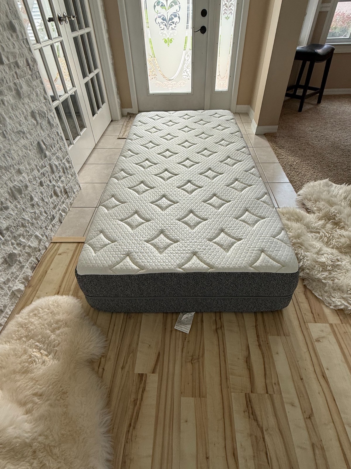 Ghostbed Twin XL Luxe Foam Mattress and Base