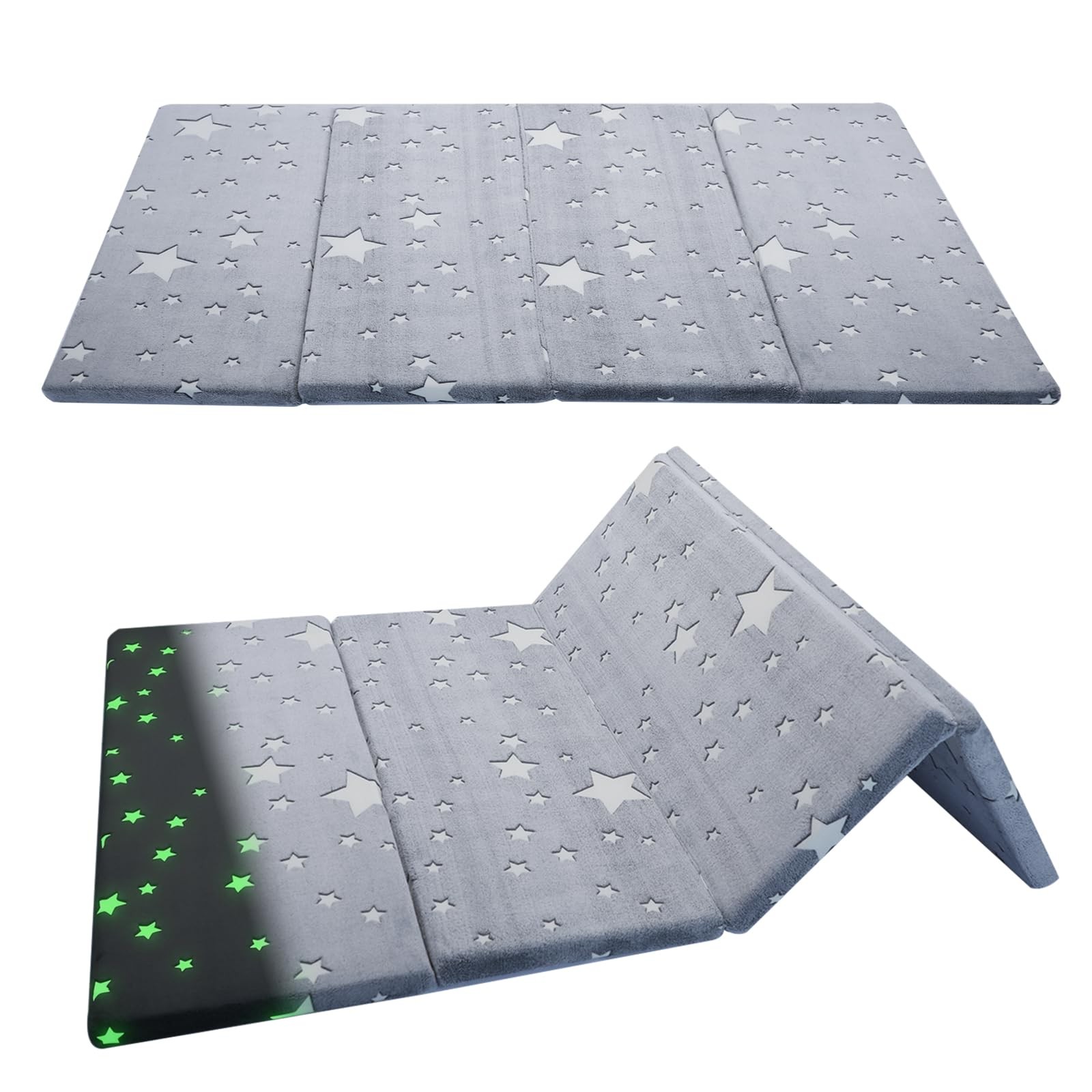 Foldable Kids Floor Mattress, Play Mat Muscle Mat Large 6×4 FT, Thicken Foam …