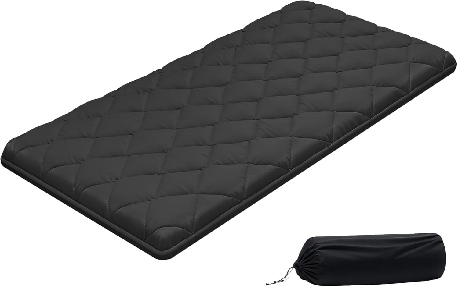 Black Thicken Foldable Floor Mattress Tatami Mat Sleeping Pad 60*80Inch Bed Sofa