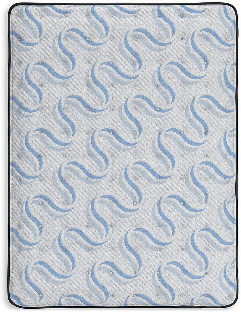Ashley Elite Springs Plush California King Mattress – Fiberglass Free, Gray/Blue