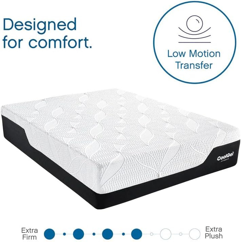 Classic Brands Chill Memory Foam 14-Inch Mattress with 2 BONUS Pillows |Certipu