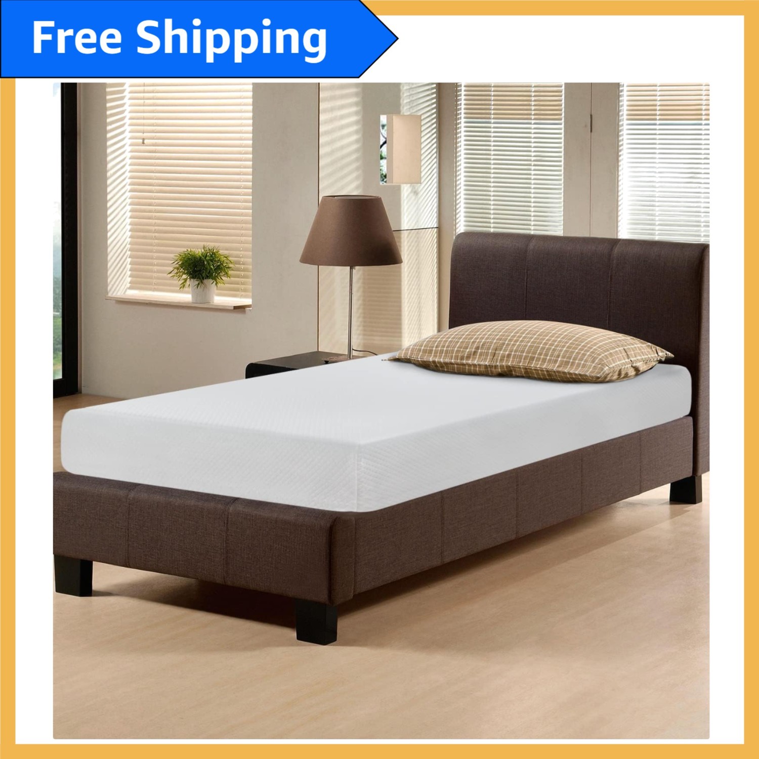 Cooling Ventilated 12-Inch Twin Mattress with Removable Cover – Healthier Sleep