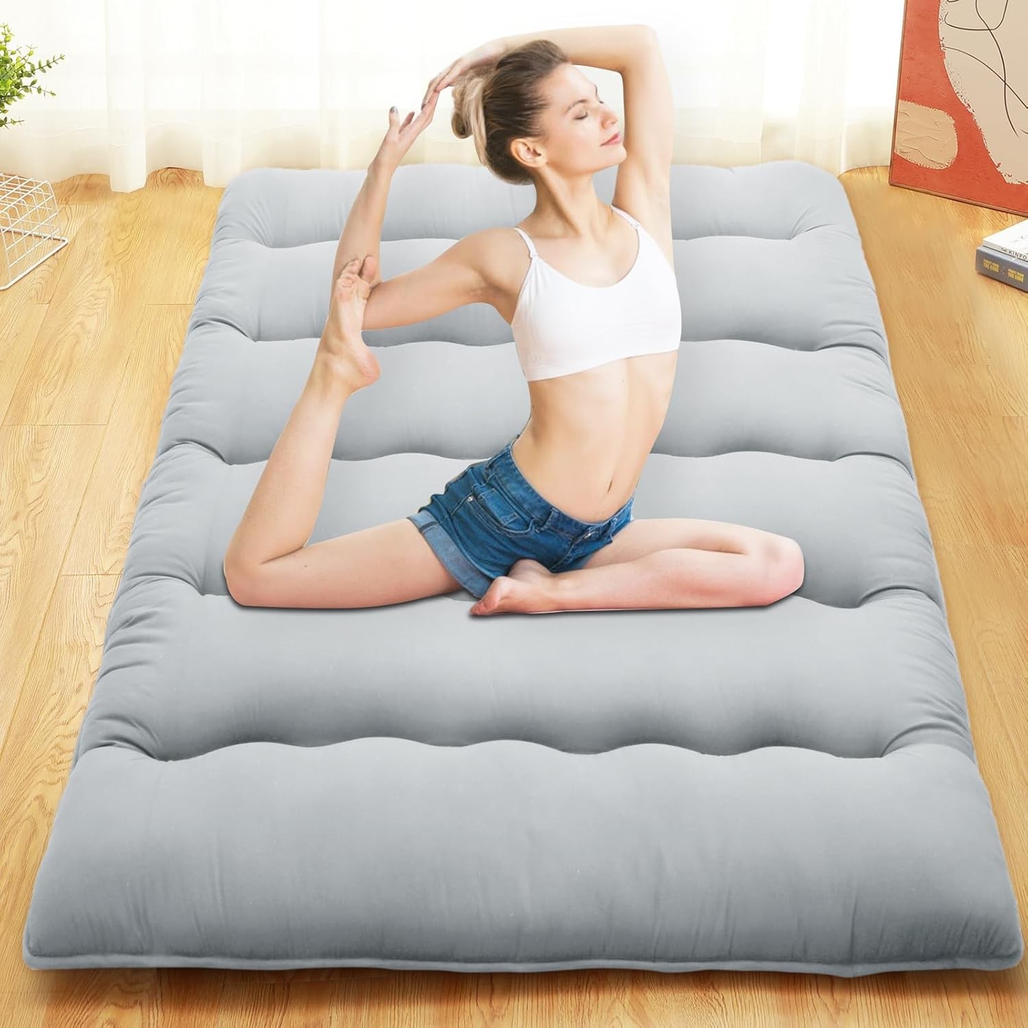 Garvee Futon Mattress Tatami Mat Japanese Sleeping Floor Mattress Futon Foldable