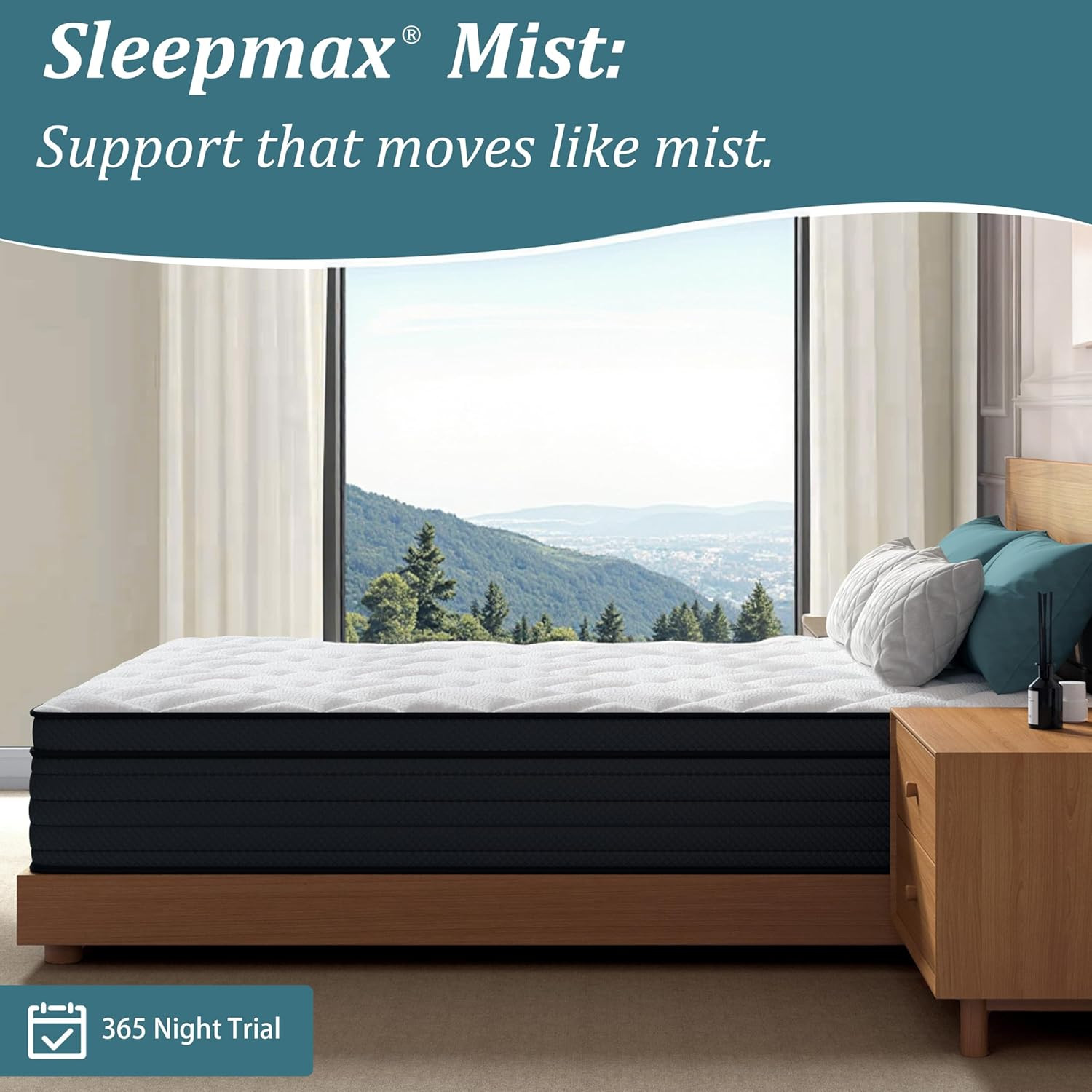 Extra Firm Queen Mattress 12 Inch – Deep Sleep Hybrid Mattress Pain Relieving –