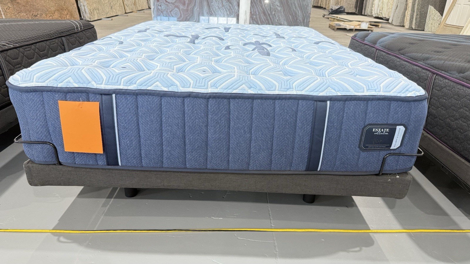 Stearns & Foster Estate Firm QUEEN Mattress w/Rize Clarity II Adjustable Base