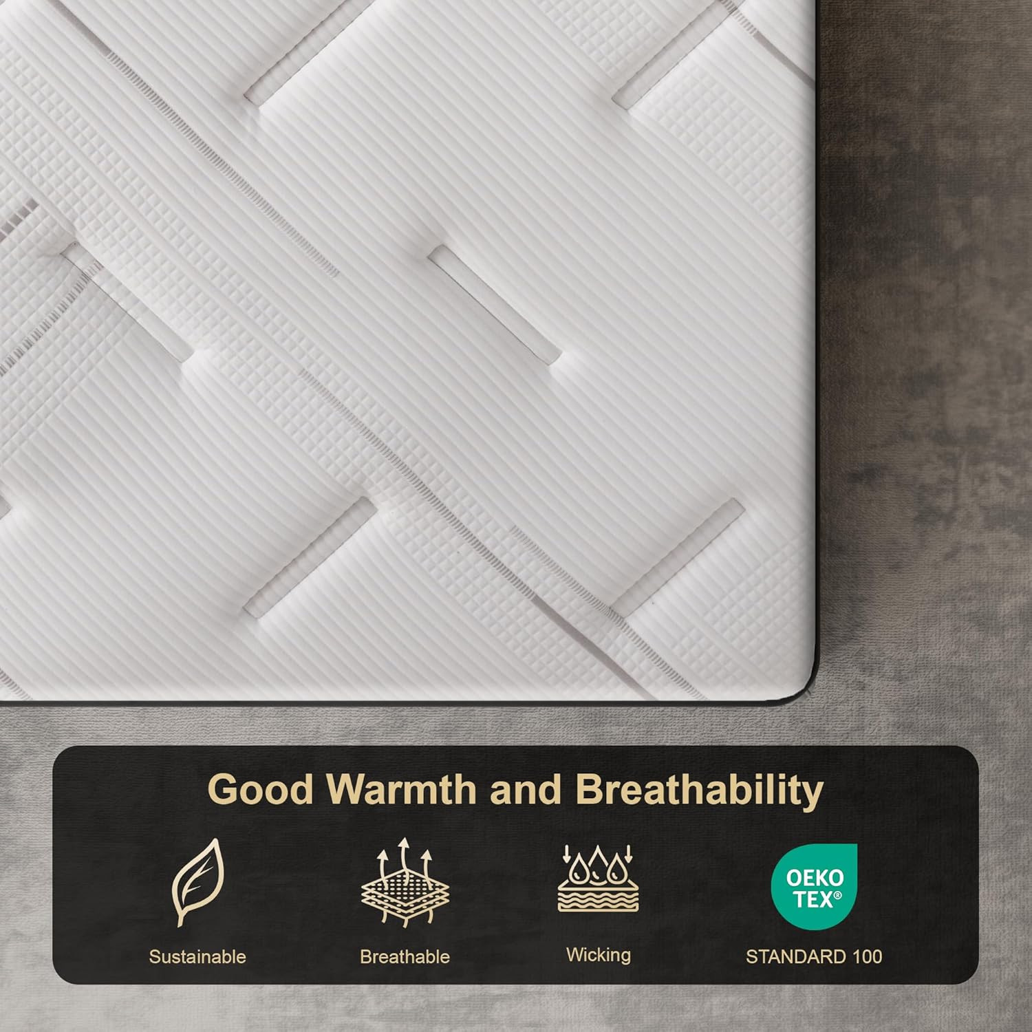 King Size 14″ Hybrid Mattress – Medium Firm with Memory Foam & Pocket Springs