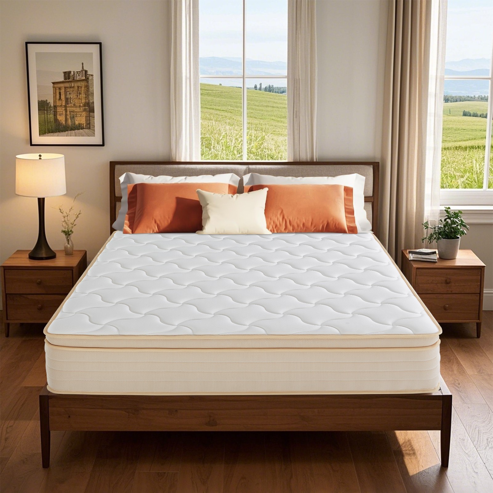 12 Inch Hybrid Queen Size Mattress in a Box Gel Memory Foam & Pocket Springs