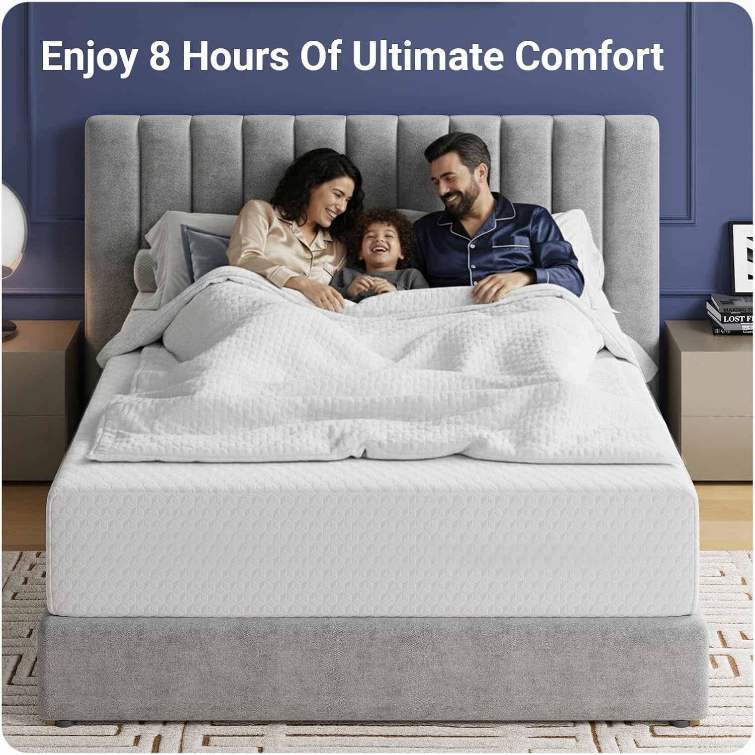 12 Inch Queen Mattress – Medium Firm Foam for Refreshing Sleep & Relief