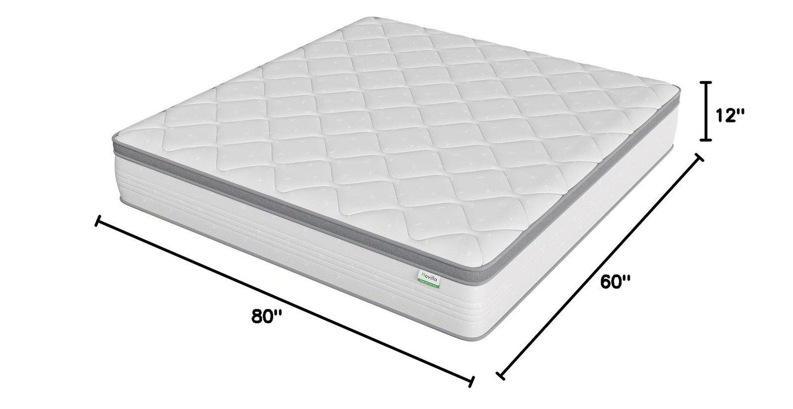 Novilla 12″ Hybrid Mattress Queen