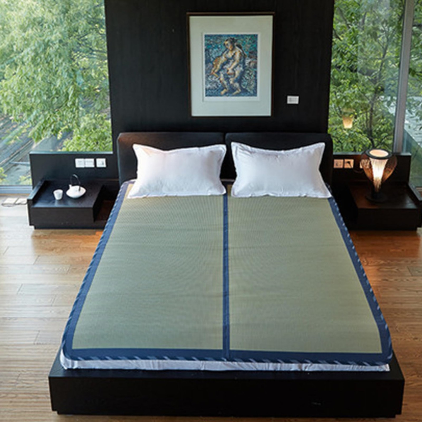 Japanese Traditional Igusa rush Grass Tatami Mattress Sleeping Mat Japanese Fu