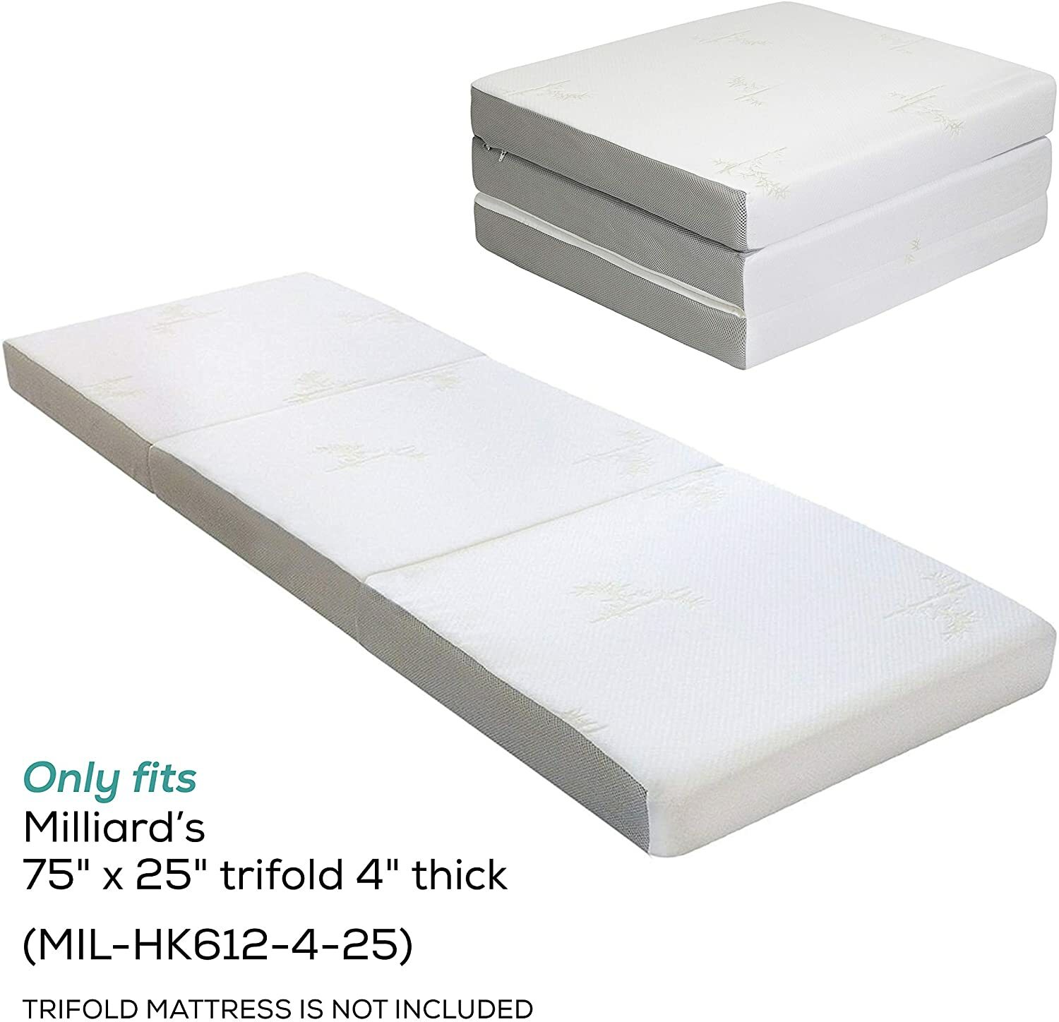 Carry Case for Tri Fold Floor Foam Mat Single Folding Mattress Not Included