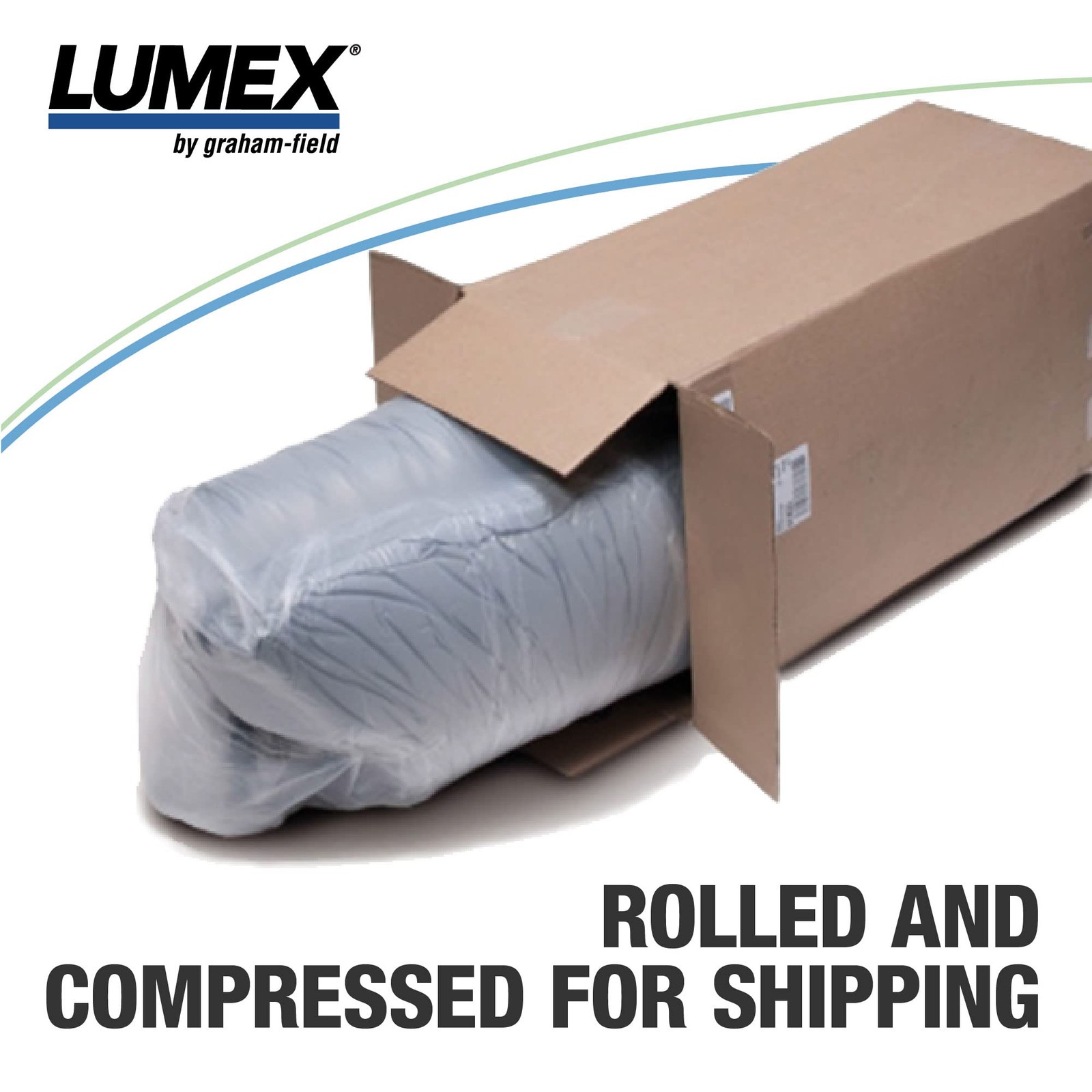 Lumex Select Hospital Bed Mattress, Multi-Layer Foam, Fluid-Resistant Cover, Twi