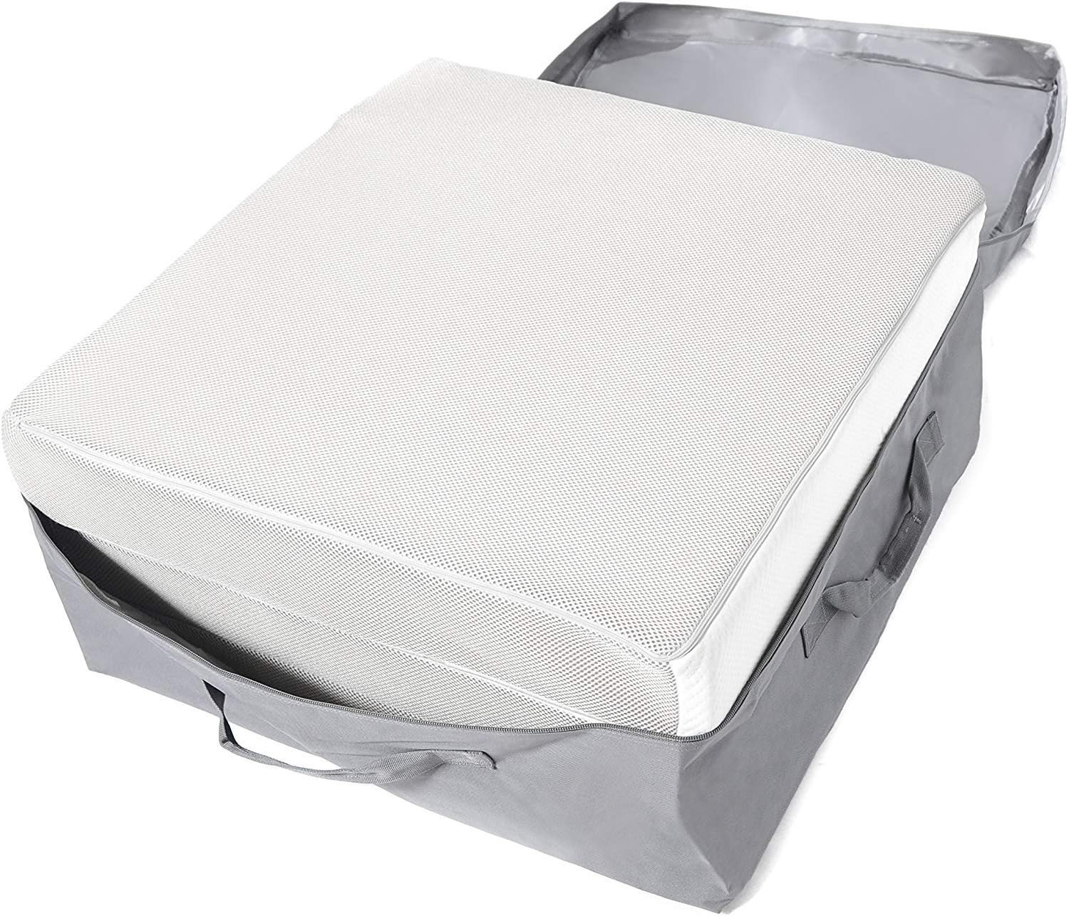 Stylish Grey Polyester Carry Case for Tri Folding Mattress – 75″ x 25″ x 4″