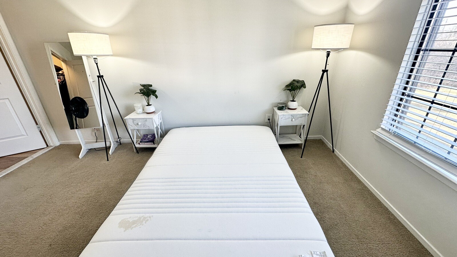 HAUGSVÄR Hybrid mattress, medium firm/dark gray, mattress