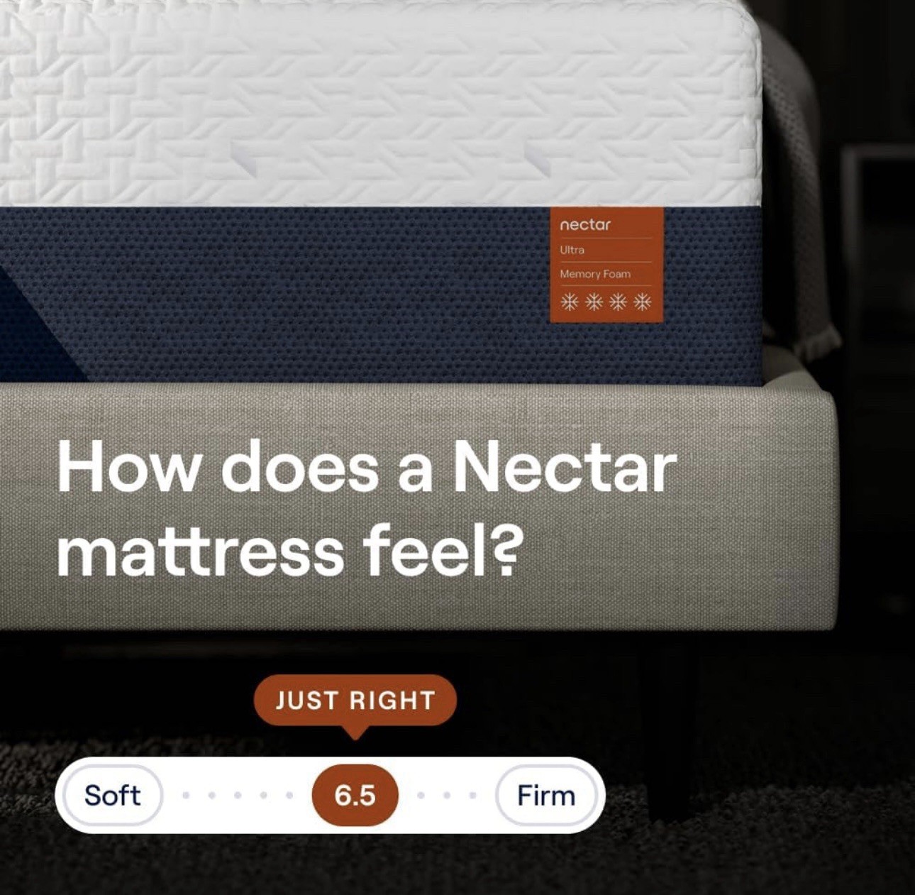 Nectar Ultra Memory Foam Mattress – Medium Firm – King – 15″ – Ergonomic Support