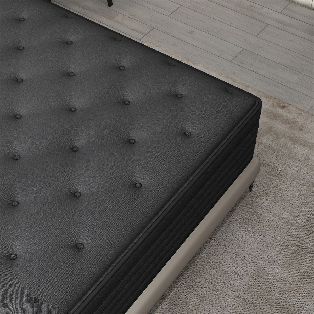 12″14″ Hybrid Mattress In A Box Innerspring Gel Memory Foam Twin Full Queen King