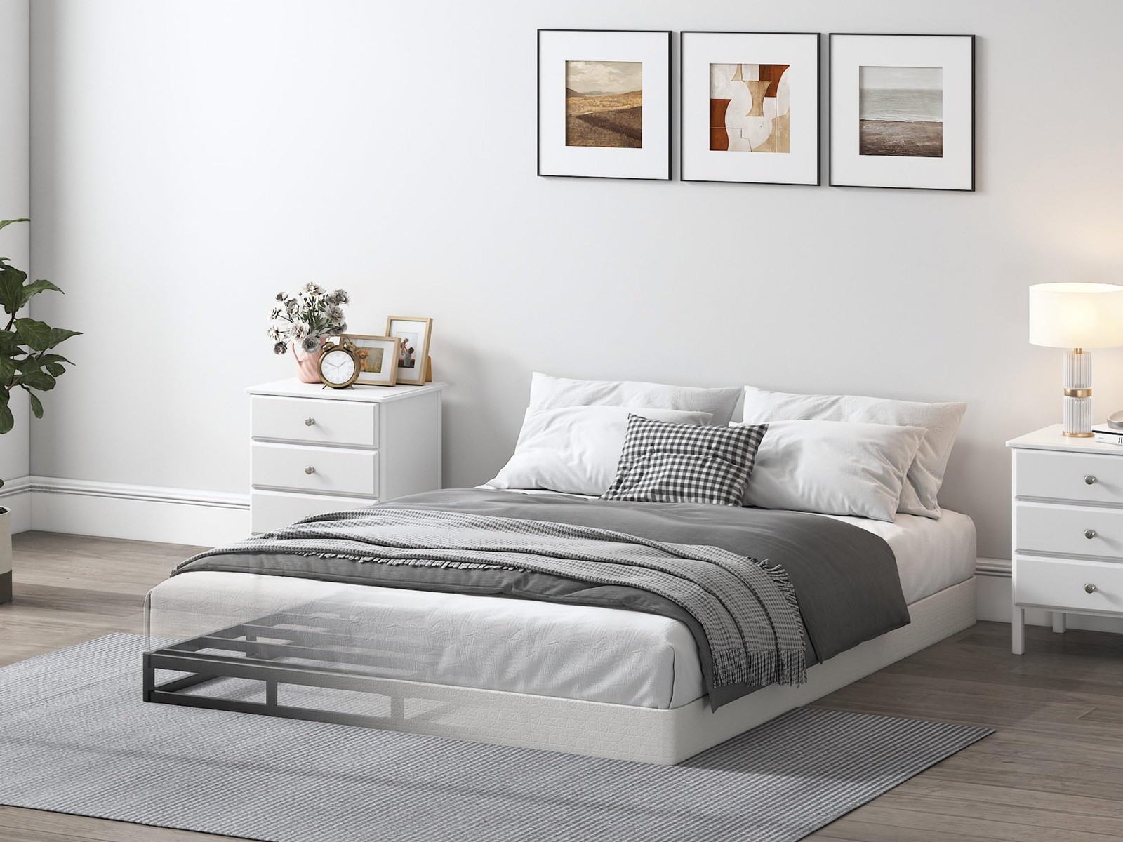 QEROMY 5 Inch Low Profile Box Spring, Sturdy Metal Frame Queen, 5