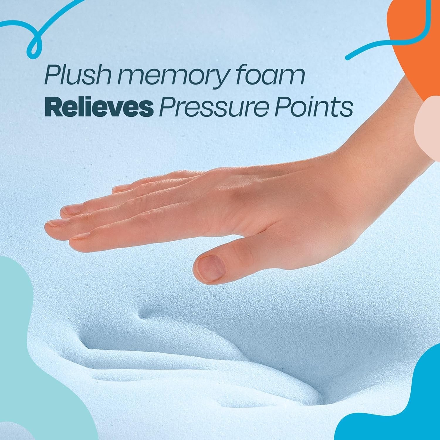 Linenspa Memory Foam Mattress Topper King 2 Inch Gel Infused Cooling Pad