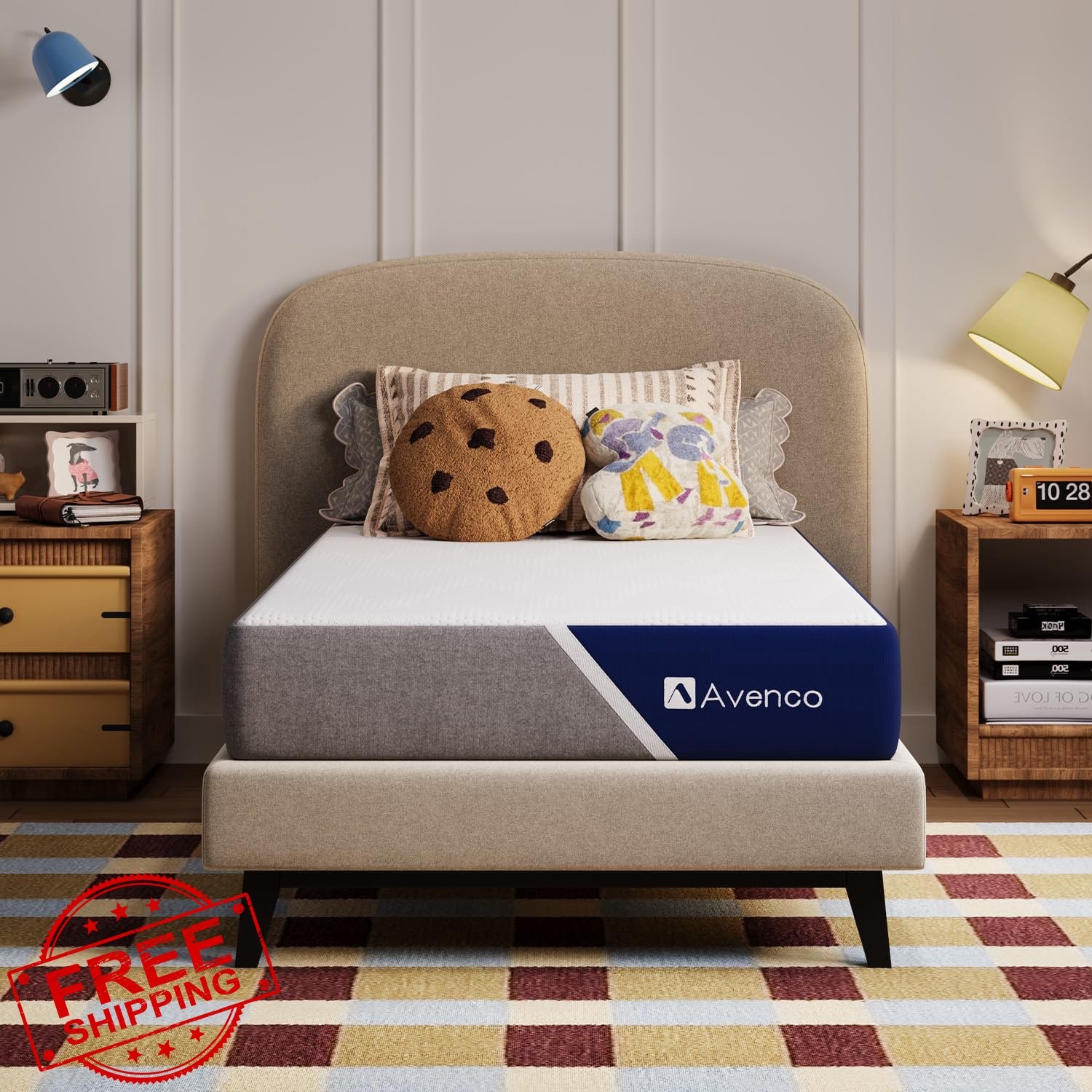 Avenco 8″ Twin XL Mattress Gel Memory Foam Breathable CertiPUR-US