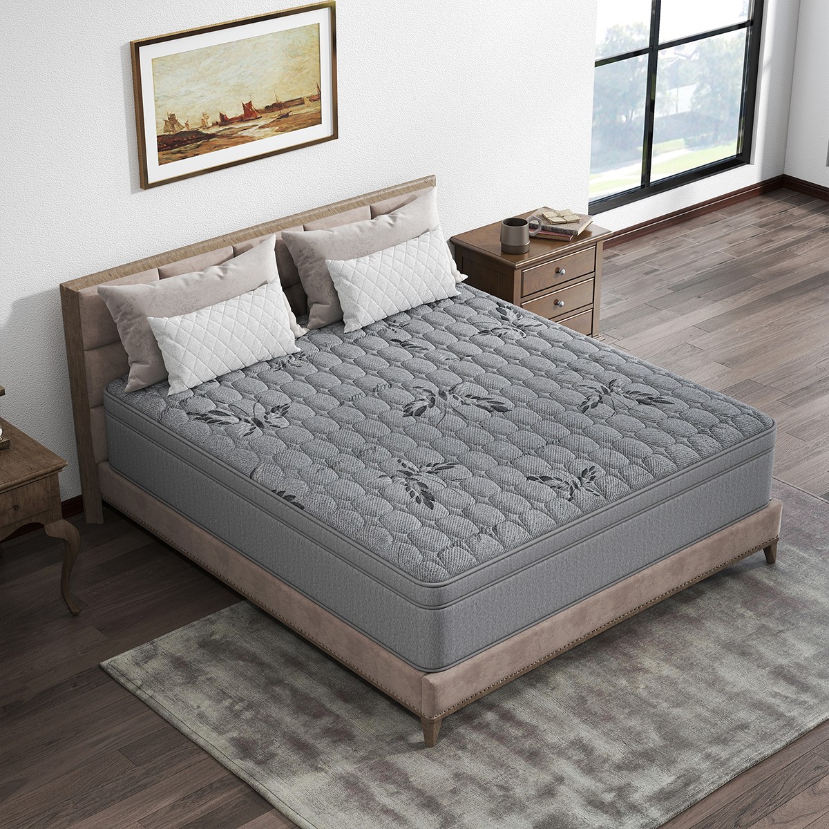 12″14″ Gel Memory Foam Hybrid Spring Mattress in a Box Twin Full Queen King Size
