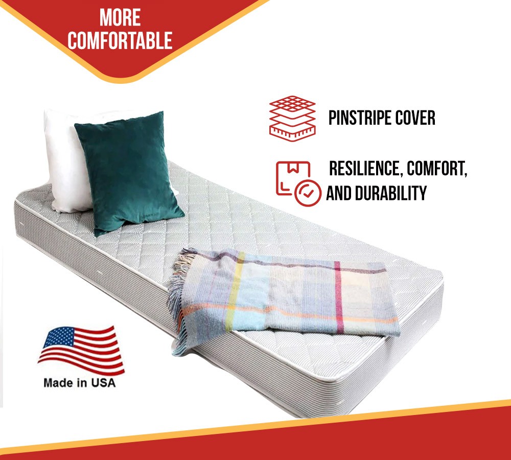 5.5″ Mattress for RV Trailer 30″x78″ – Breathable Trailer Bed Mattress