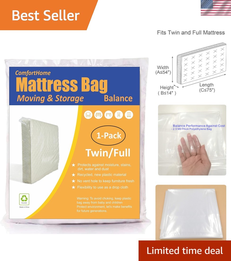 Protection Reinvented: Water and Dust Resistant Mattress Bag for Twin/Full