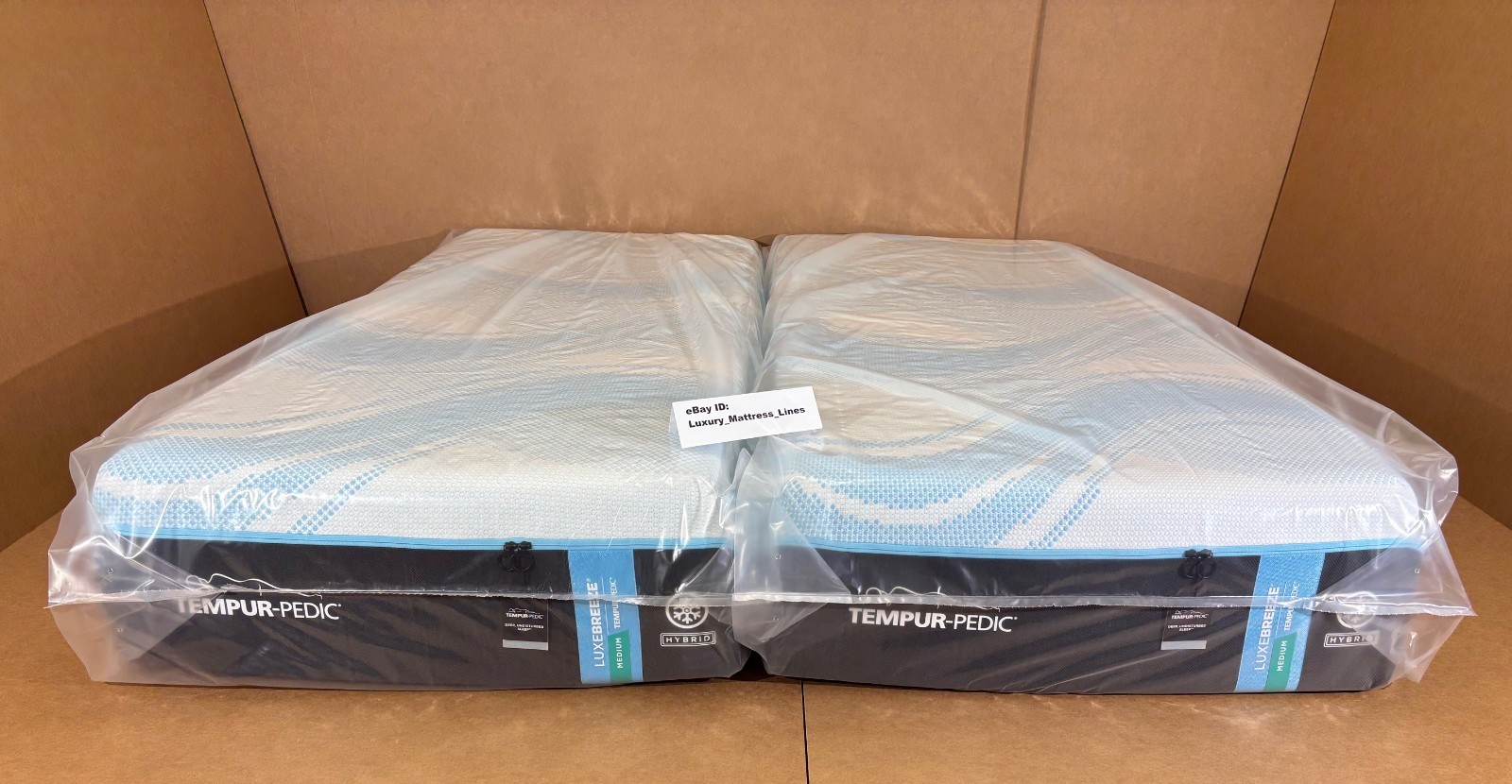 Tempurpedic Luxe Breeze Medium Hybrid 2.0 Split Cal King Mattress MSRP $10,398