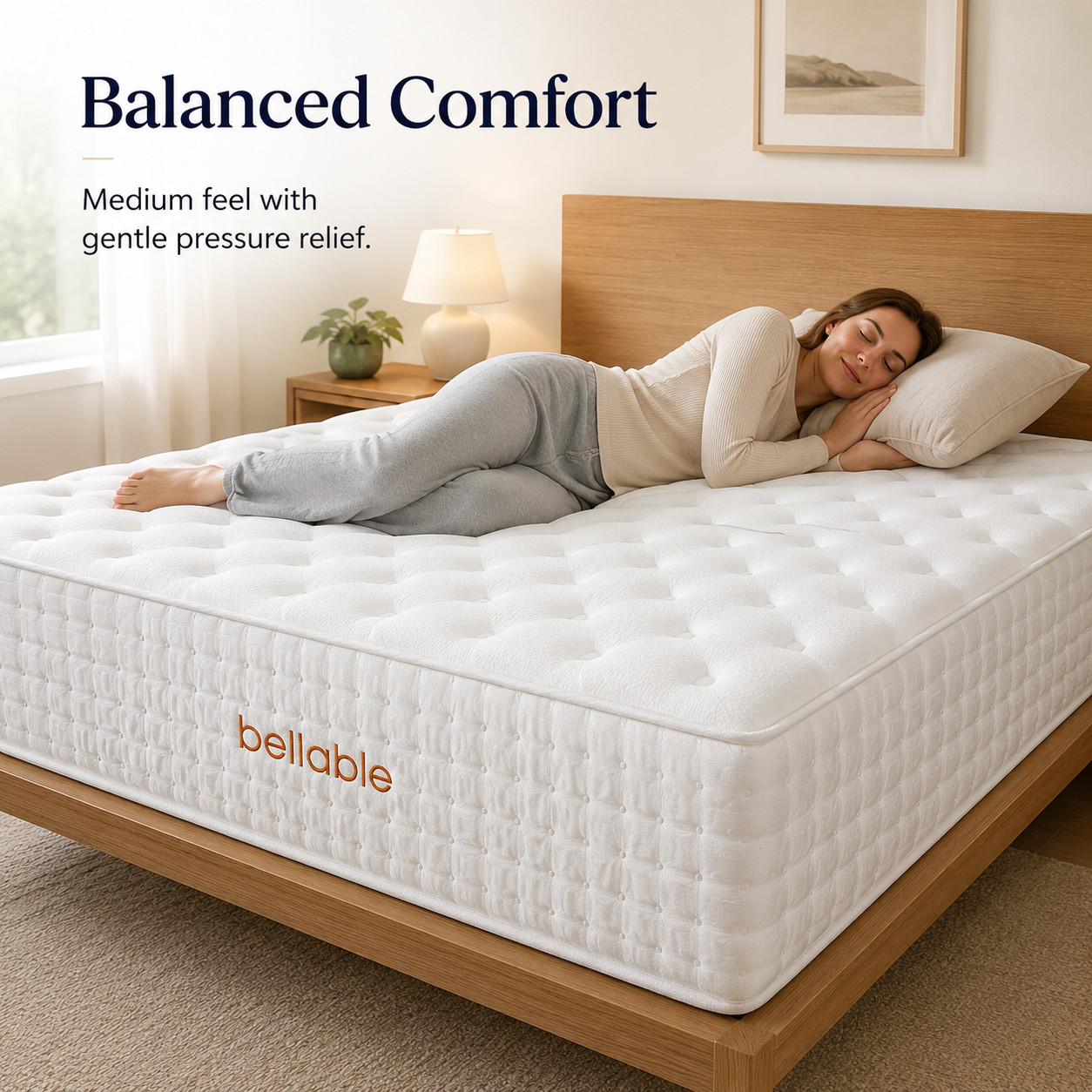 Full XL Mattress 14 Inch Hybrid Mattress in a Box Gel Memory Foam Pocket Spring