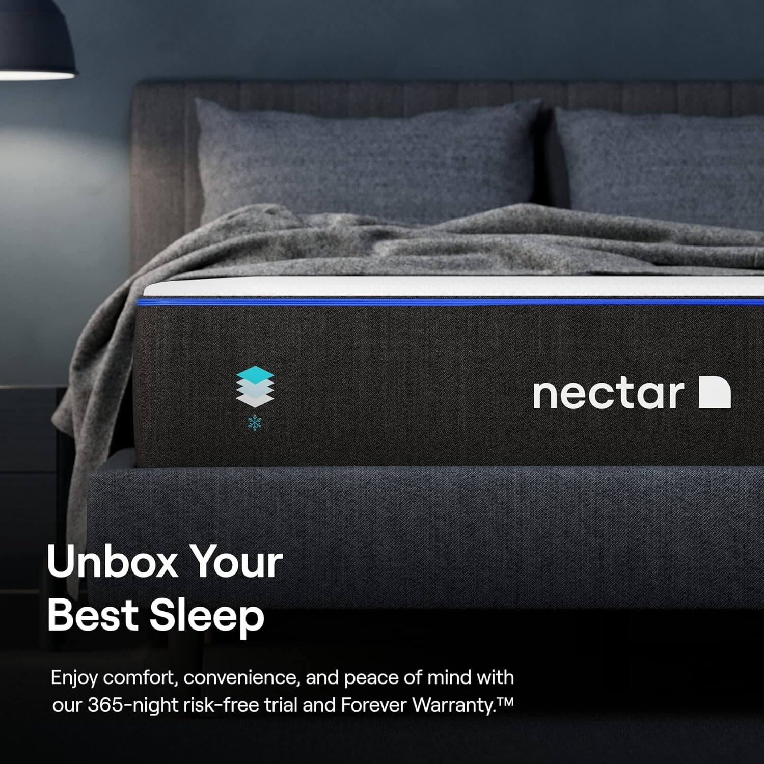 Nectar Cal-King Mattress 12 Inch – Medium Firm Gel Memory Foam Mattress
