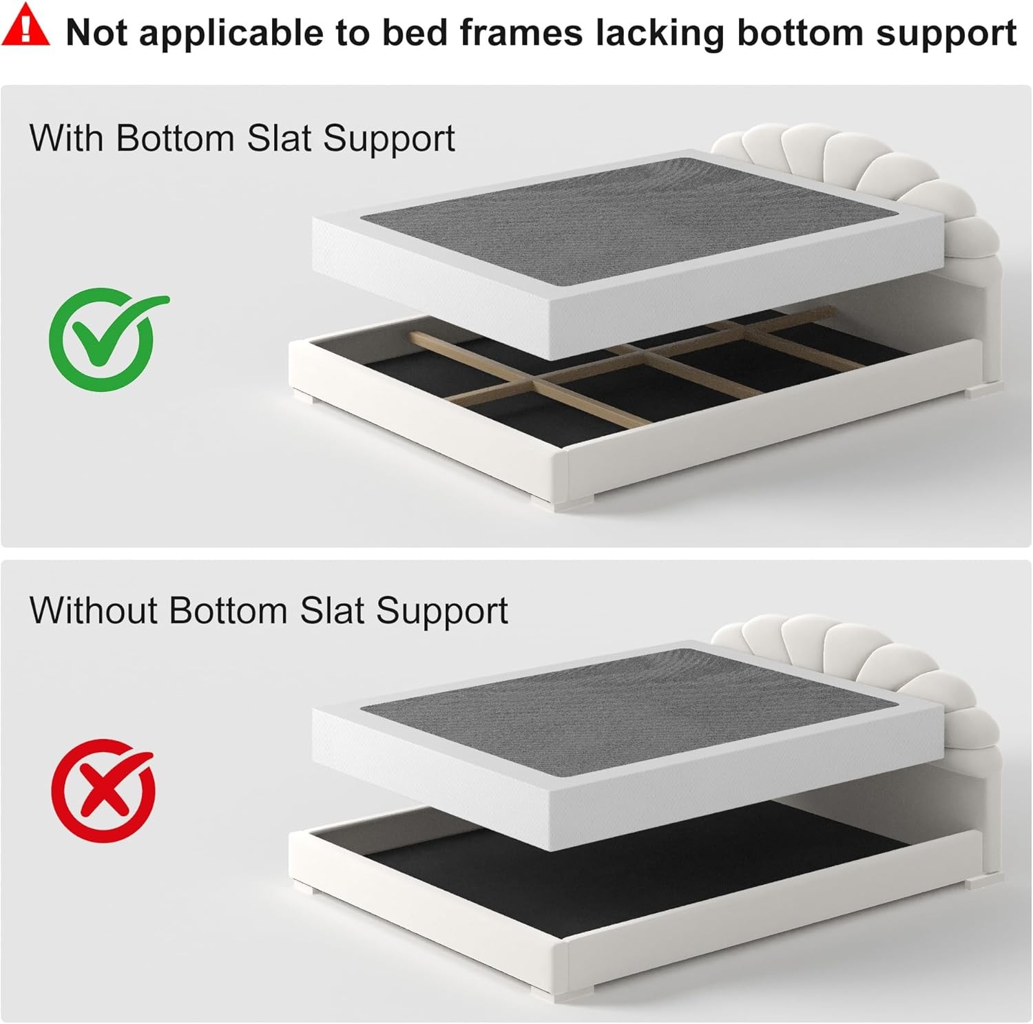 8 Inch King Size Box Spring, Heavy Duty Metal Mattress Foundation