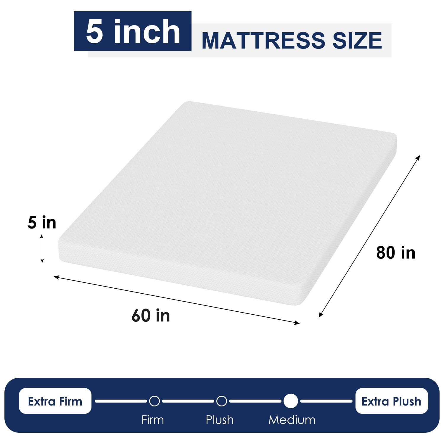 5 Inch Bamboo Charcoal Queen Cooling Gel Memory Foam Mattress/Breathable Bed …